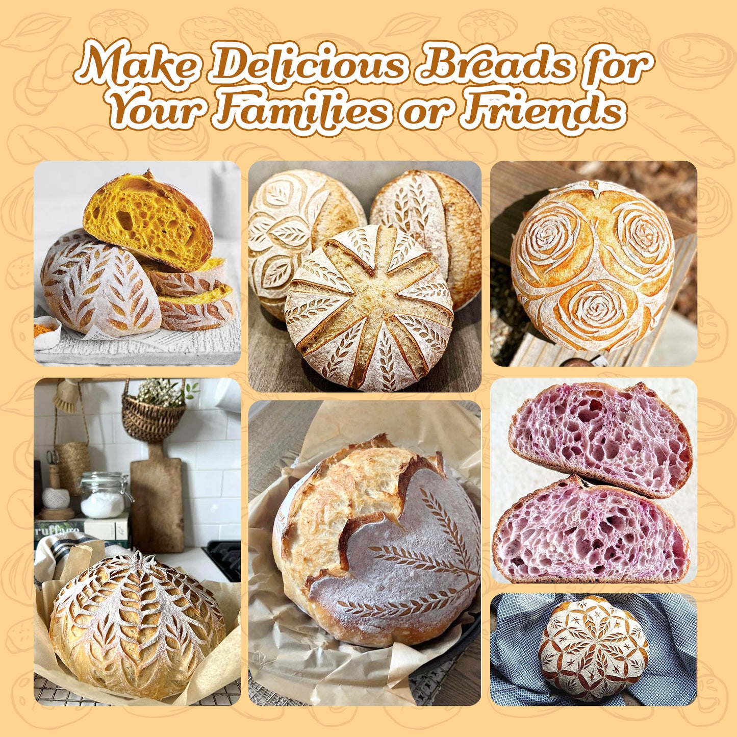TeeMars Replacement Tools for Sourdough Starter Kit (6PCS)